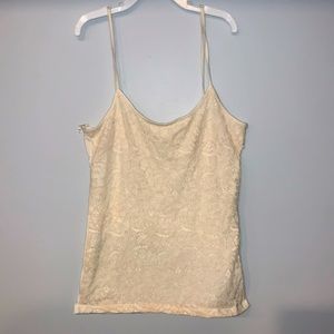 Aeropostale cream design tank